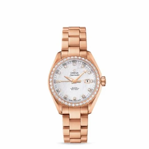 Omega Seamaster Aqua Terra 150M Co-Axial 34 Yellow Gold / Diamond / MOP / Bracelet 231.55.34.20.55.002 (23155342055002)